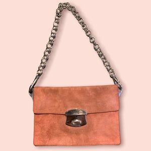 Prada Pink Suede Small Purse
